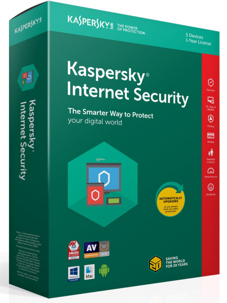KASPERSKY INTERNET SECURITY - 2 USERS