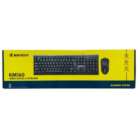 JERTECH KEYBOARD W/MOUSE KM160 COMBO EN/AR, USB