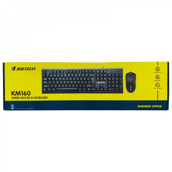 JERTECH KEYBOARD W/MOUSE KM160 COMBO EN/AR, USB