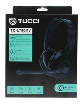 TUCCI HEADSET TC-L790MV W/MICROPHONE 2 JACK