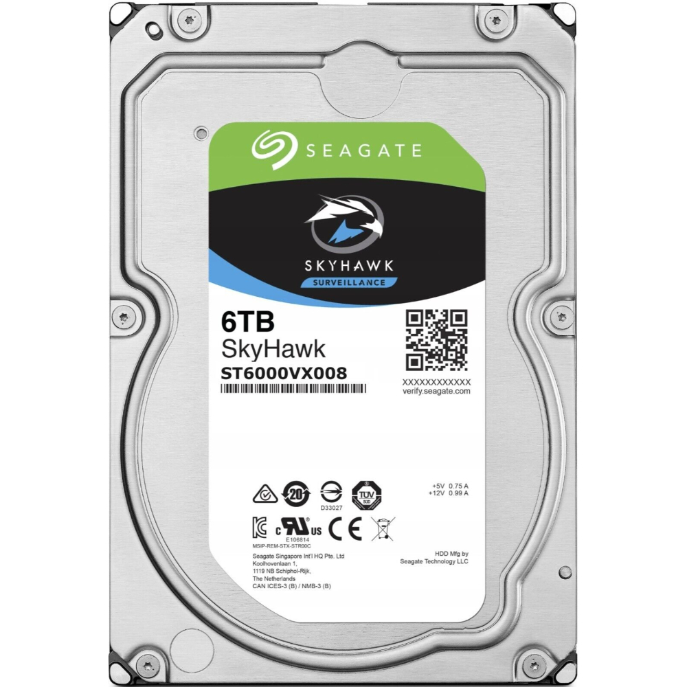 SEAGATE HDD DESKTOP 6TB SKYHAWK SURVEILLANCE