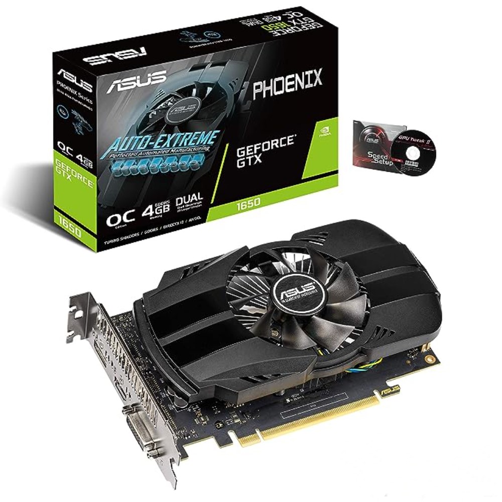 ASUS GTX1650-4GB GDDR6 PHOENIX OC