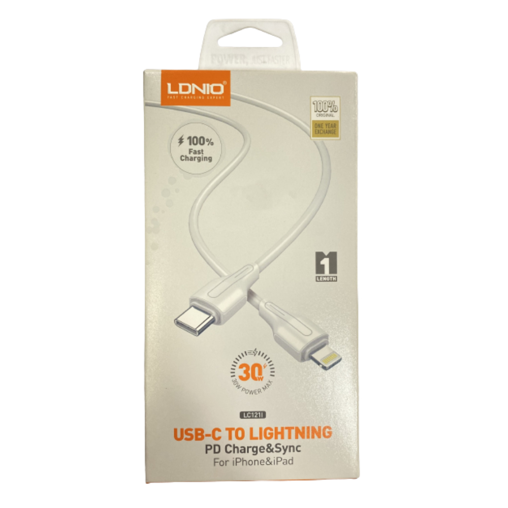 LDNIO CABLE USB-C TO IPHONE 1 METER