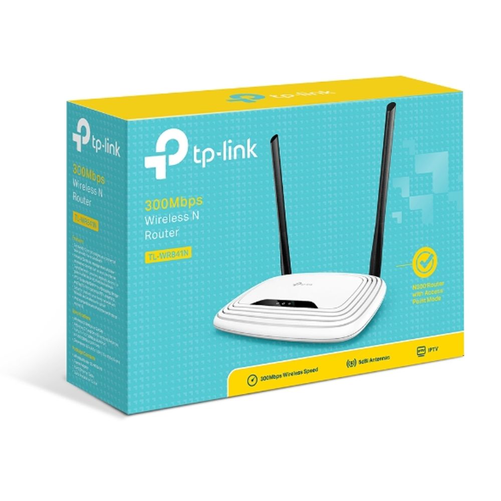 TP-LINK ROUTER 300MBPS WITH 2 ANTENNAS  WR841N