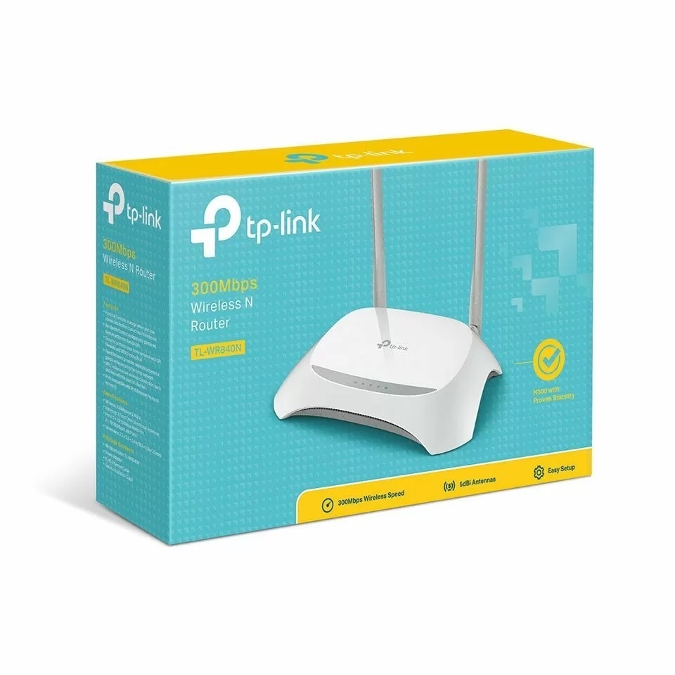 TP-Link TL-WR840N 300Mbps Wireless N Router – 2 Antennas, Easy Setup