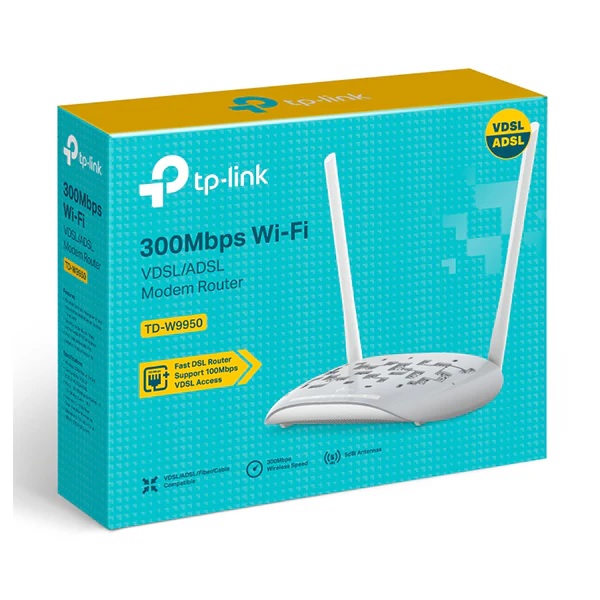 TP-Link TD-W9950 300Mbps VDSL/ADSL Modem Router – All-in-One DSL Solution