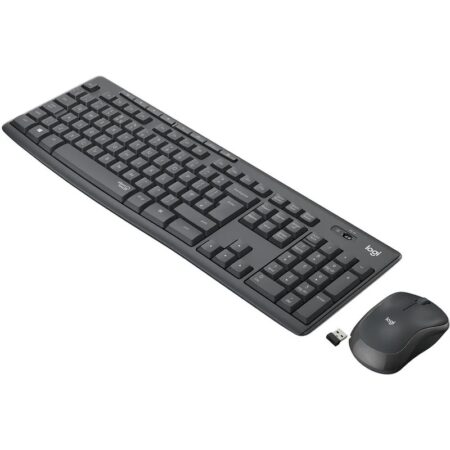Logitech MK295 Silent Wireless Keyboard and Mouse Combo – USB Receiver, Full-Size Layout