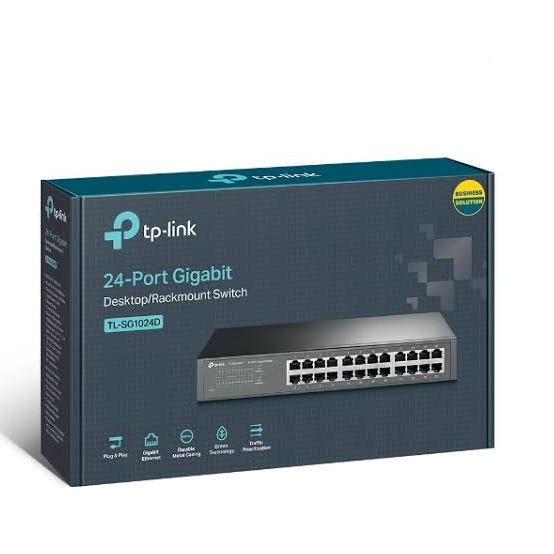 TP-Link TL-SG1024D 24-Port Gigabit Switch – Desktop/Rackmount