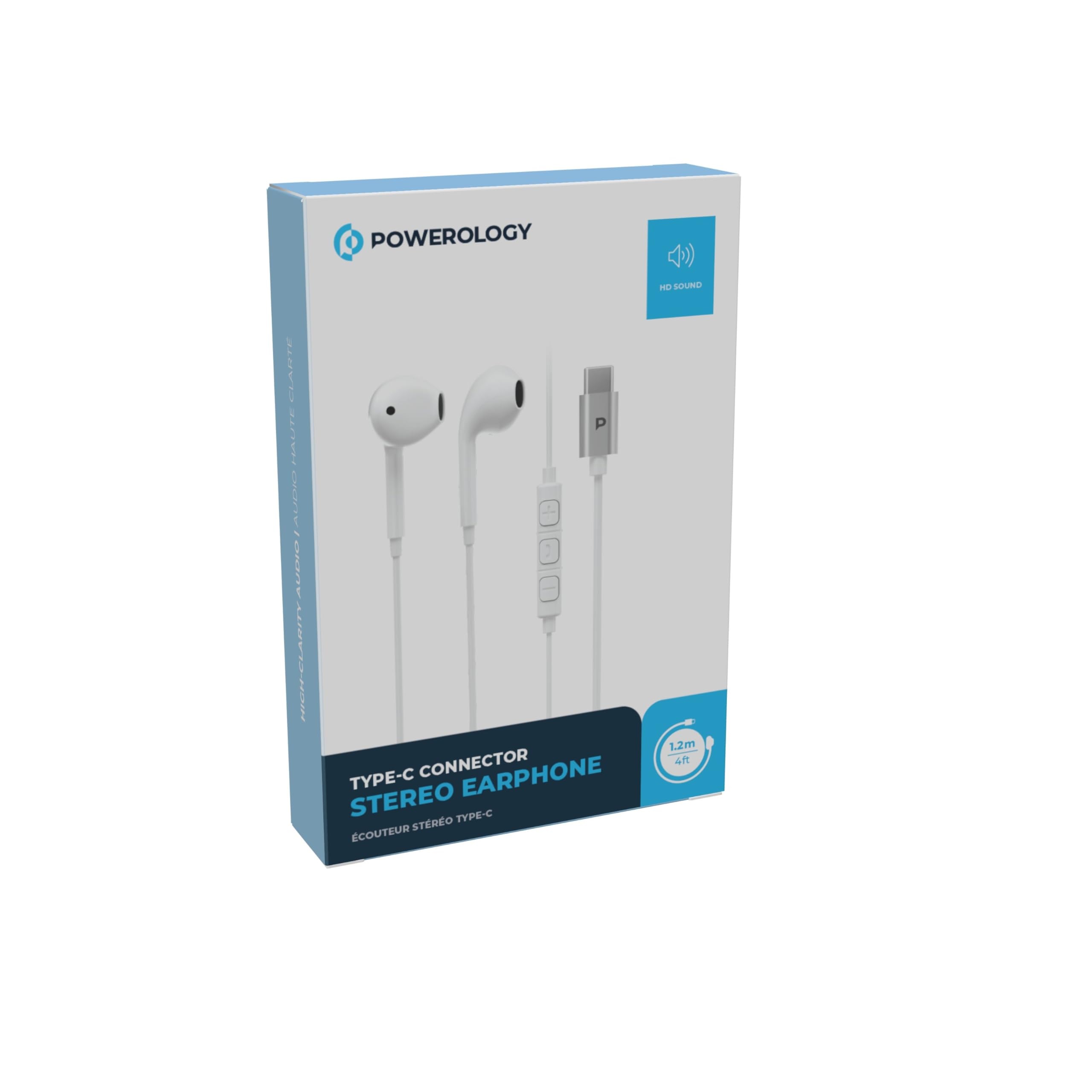 Powerology Type-C Stereo Earphones