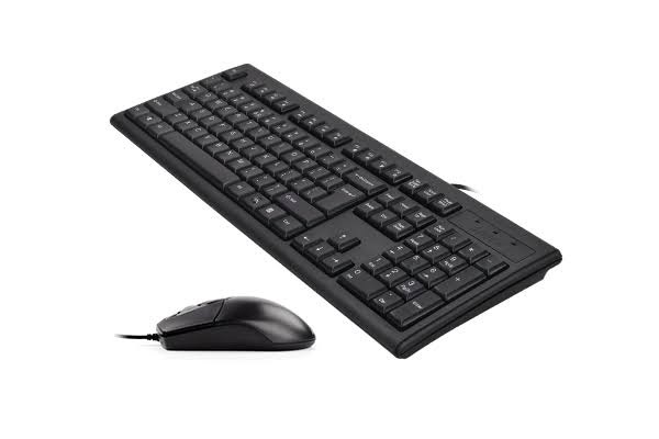 A4Tech KR-8372S Wired Keyboard and Mouse Combo – USB, Full-Size Layout