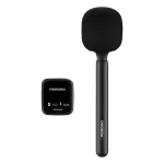 Porodo Two-Device Connect Handheld Lavalier Microphone – Black