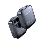 Porodo Two-Device Connect Handheld Lavalier Microphone – Black